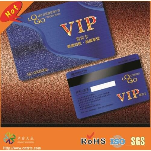 CMYK printing both side plastic pvc business vip card