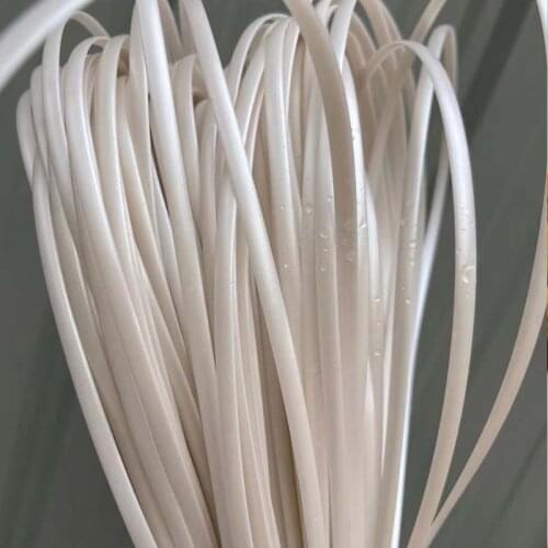 5mm 500g Pearl White PE Flat Synthetic Rattan Cane Material For Handmade Weaving Basket Chair Table Sofa Home Furniture Decor