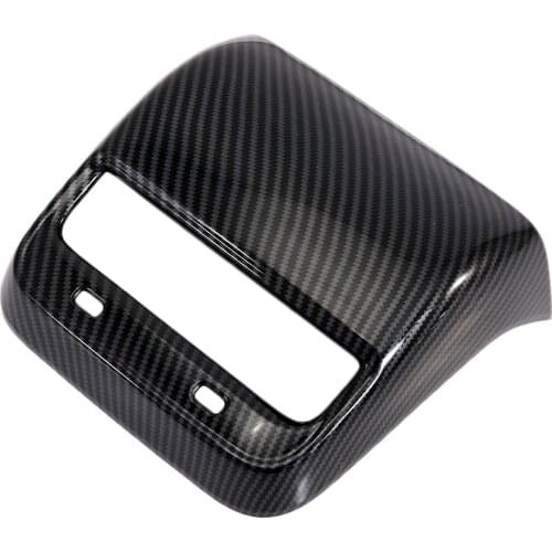 Fit For Tesla Model 3 2018 2019 Carbon Fiber Rear Seat Air Conditioning Vent Outlet AC Cover Trim Accessories