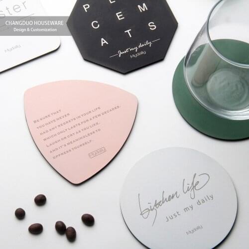 Ins Nordic Cup Pad Insulated Creative Gift Restaurant Hotel Candle Coasters Kitchen Table Accessories Mat Candle Set Placemat