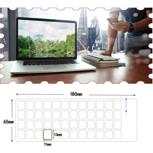 Transparent Keyboard Sticker Russian White Word Transparent Laptop Protective Sticker Film For 10-17" Keyboard P3J9