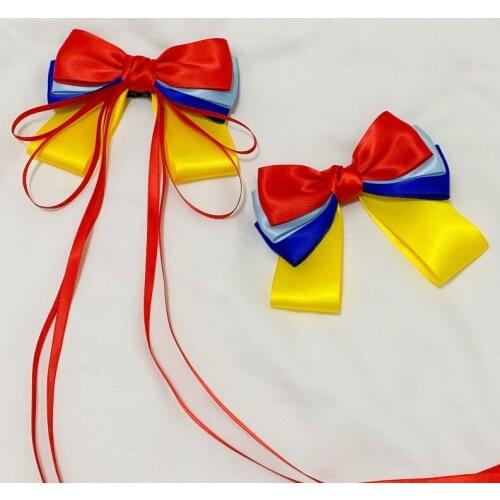 Handmade Hit The Color Princess Hair Bow Clips Ribbon Long Tassel Bowknot Hairpin Girls Barettes Party Grips Hair Accessories