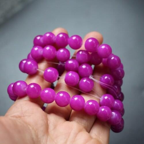 70pieces /lot) 10mm Glass beads Round Simply Purple Color for jewelry making