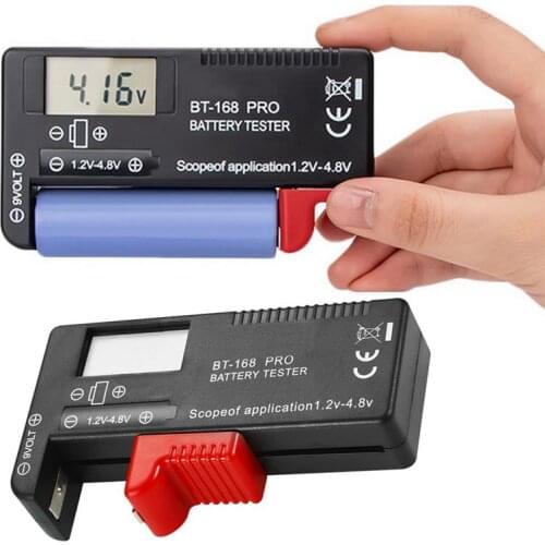 Battery Capacity Tester Digital Battery Checker Plastic Portable Cell Tester for AA 1.5V 9V Support Dropshipping