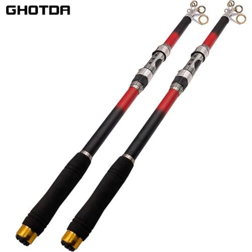 GHOTDA 2.1 M-3.6M Rod Feeder Carp Carbon Fiber Telescopic Rod Tonality: Superhard Spinning Rod