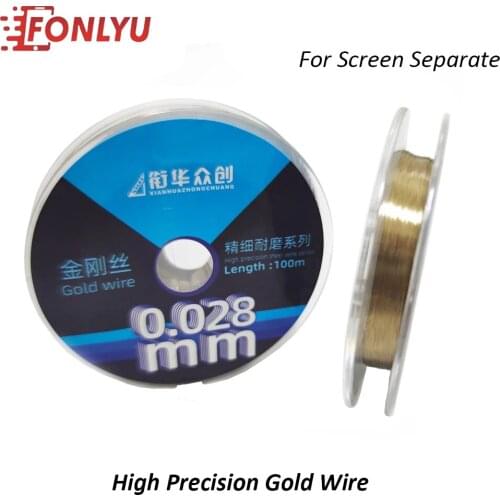 LCD Screen Cutting Gold Steel Wire For iPhone Samsung Curved OLED Display Glass Splitting Line Mobile Phone Repair Tools Kit