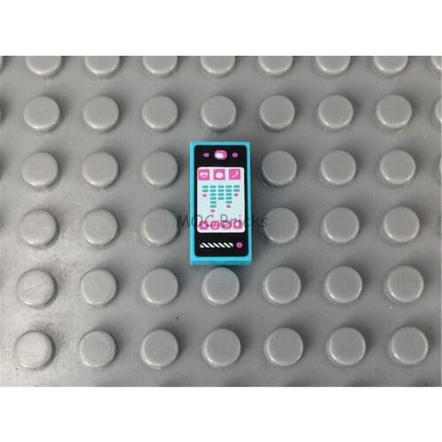 20pcs/lot DIY Tile 1 x 2 Smartphone with Phone, Mail, Note, Sound Level Pattern fit with 3069bpb279 Building blocks bricks gifts