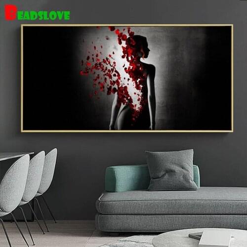 5 d diamond mosaic Large diy Diamond Painting Fantasy art, sexy Rose girl 5D full square drill diamond embroidery cross stitch