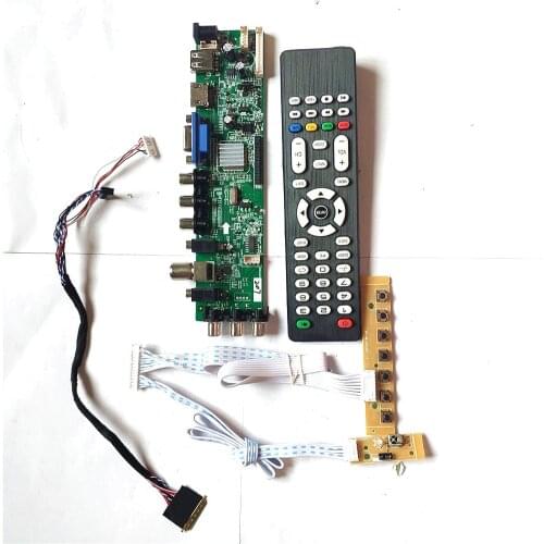 For B156XW04 V.5/V.6/V.0/V.1 1366*768 DVB digital universal HDMI-Compatible VGA USB AV TV 3663 LVDS 40PIN LCD Controller board