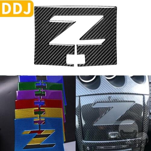 For Nissan 350Z Z33 2003-2009 Navigation Cover Box Door Dash Carbon Fiber Sticker Decorative Modified Car Accessories