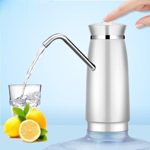 Free_on Electric Water Bottle Pump Dispenser with Rechargeable Battery Drinking Bottles Automatic Suction Unit Water Dispenser