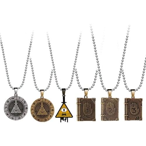 New Gravity Necklace For Men Metal Bead Chain Journal 3 Diepsloot Diary LOGO Book Shape Chocker Pendant Necklace Women