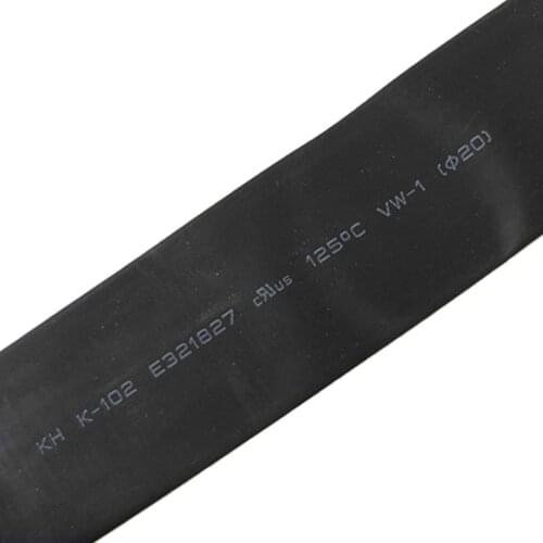 IMC Hot 20mm Black Heat Shrinkable Tube Shrink Tubing Sleeve Cable Wrap 1m