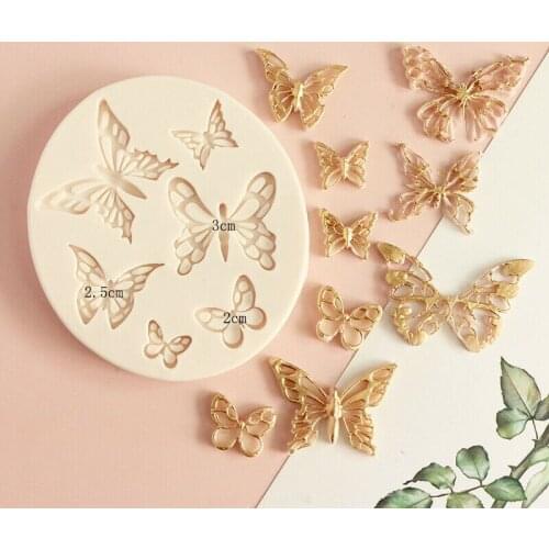 Butterfly Cake Tool Fondant Silicone Mold Cake Decorating Mold Turn Sugar Moulds Texture Butterfly