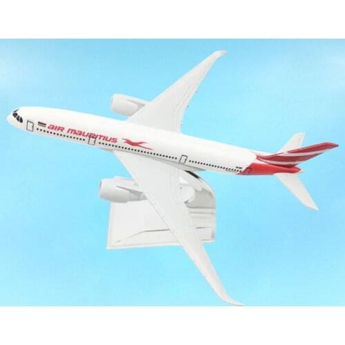 1:400 Scale Airbus A350 Airlines Model Toy Alloy Air Mauritius Airlines Aviation Plane Collection Airliner Gift F Aircraft Stand