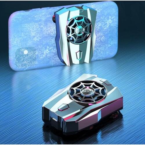 Mobile Phone Cooling Fan Portable Gamers Radiator Rechargeable Ultra-quiet Universal Sucker Cooler for Smart Phone Tablet