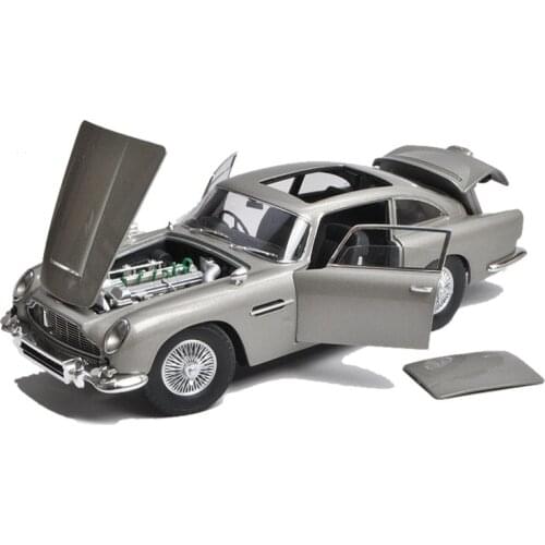 1:18 Scale Diecast Alloy Aston Martin DB5 Simulation Simulation Car Model Collection of Metal Vehicle Tools 007 Fans Toys Gifts