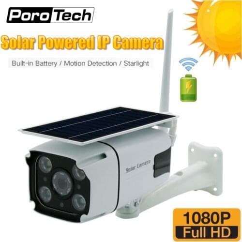 N8 HD 1080P Solar Camera Wireless Wifi Outdoor Indoor Security Bullet IP Camera with Solar Panel Rechargeable Battery