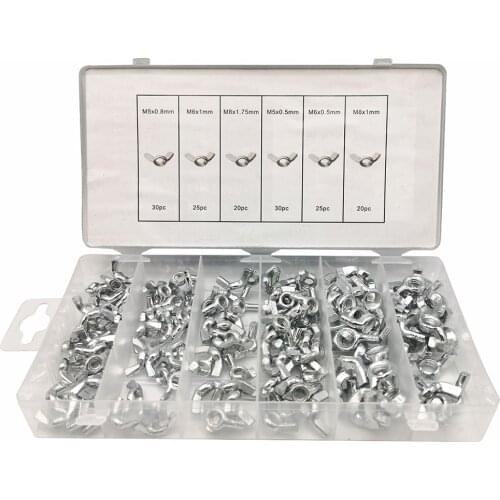 150pcs/lot Disc Nut Hardware Wing Nut Combination Set Small Hardware