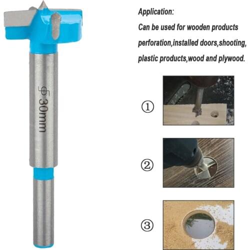 Senzeal Drill Bit Set Woodworking Hole Saw Wood Cutter Alloy Woodworking Hole Opener Wood Boring Hole Drilling Sets