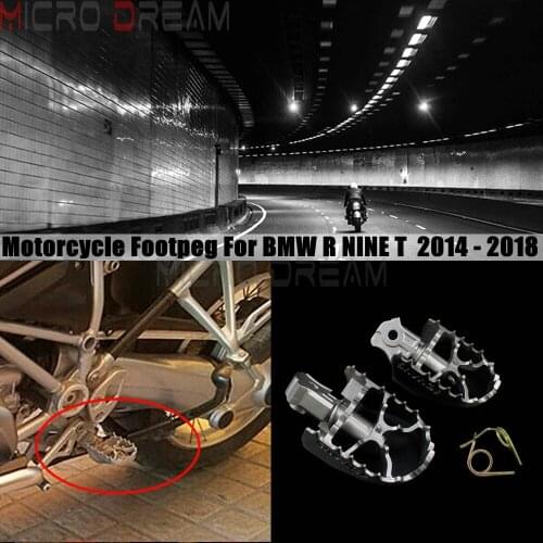 Front Footpegs Foot Rest Peg For BMW R Nine T 2014 2015 2016 2017 2018 R NINE T 2014-2018 Stainless Steel Motorcycle Footpegs