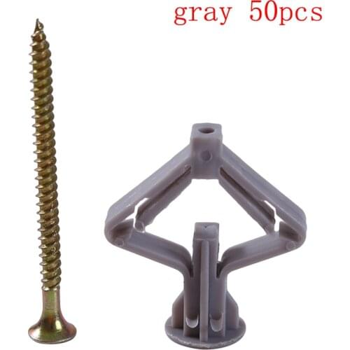 Plastic Toggle Anchor With Screw Curtain Gypsum Board Hollow Wall Pipe Plug Aircraft Expansion Anchor Bolt Accessories