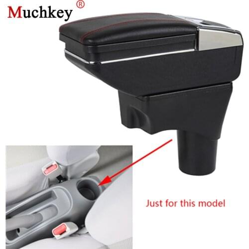 For Nissan Sunny Versa 2011-2016 Armrest box central Store content box cup holder console arm PU Leather car-styling accessories