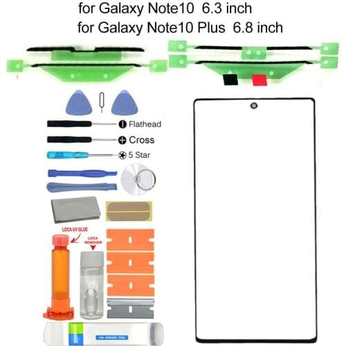 Replacement Front Glass Screen Repair Kit for Samsung Galaxy Note 10/10 Plus Screen Replacement Accessories For Mobile Phones