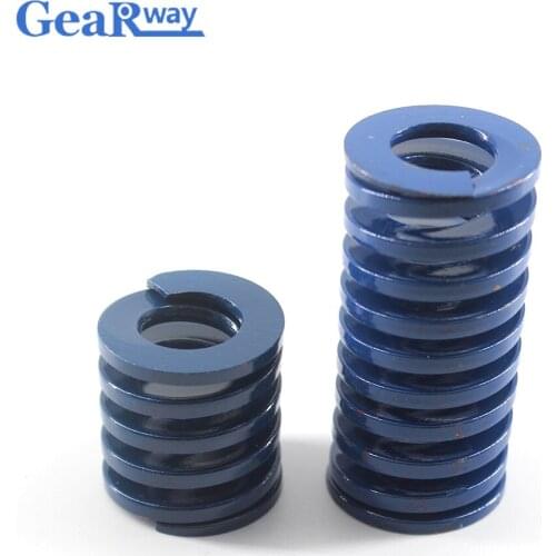 Gearway Blue Die Spring Long 48% Compression Ratio Tubular Section Mould Die Compression Spring TL35x35/35x40/35x60/35x65mm