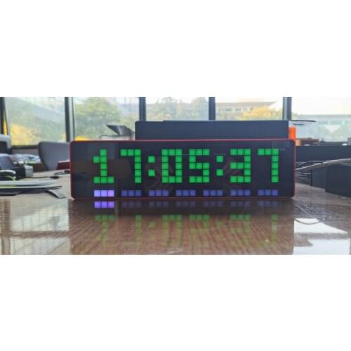 Smart Pixel Clock Awtrix Pro Maker Creative Color LED Complete set of finished shell