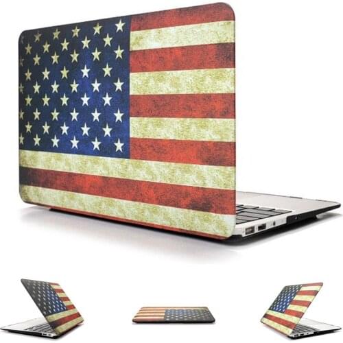 Hard Case Protector With American flag Style For MacBook Air 11 13 inch Pro 13 15 inch Pro retina 13 15 inch