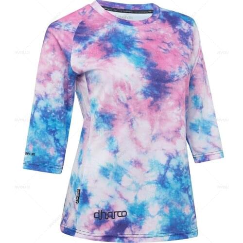 DHARCO Womens Downhill Jerseys Cross Country Mountain Bike MTB Shirts Offroad DH Motorcycle Motocross Gear Cycling Jersey MX