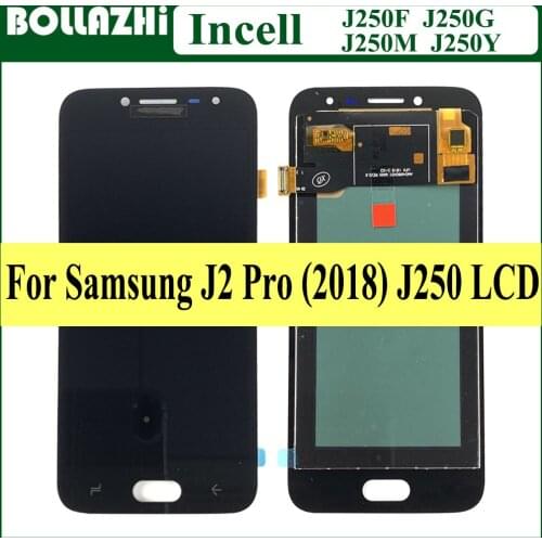 Incell 5.0" For Samsung Galaxy J2 pro 2018 J250 J250F LCD Display touch screen digitizer assembly for samsung j250f lcd