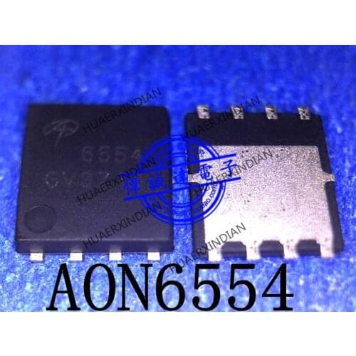 1Pieces New Original AON6554 AO6554 6554 AOS QFN8 N In Stock Real Picture