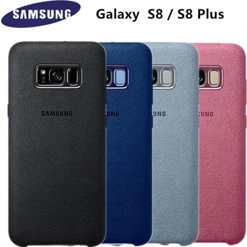 100% Original Samsung Galaxy S8 S8 Plus + g9550 9500 for Alcantara Case cover leather luxury premium Case Anti-Fall EF-XG955/950