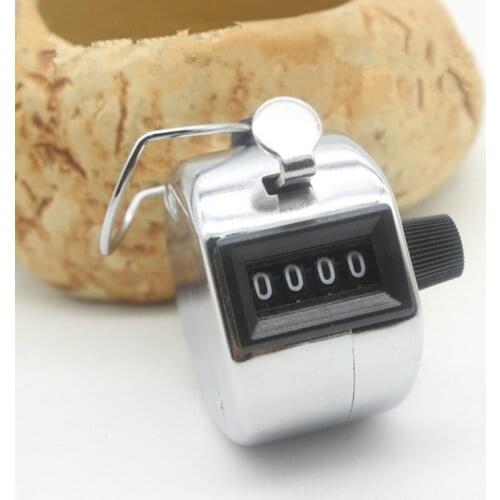 100PCS Clicker 4 Digit Number Counters Metal Manual Counting Tally Clicker Soccer Golf Counter Tally Counters Training Muslim