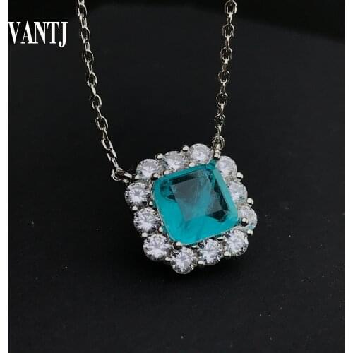 100% 925 Sterling Silver Paraiba Tourmaline Gemstone Jewelry Sets Women Sparkling Wedding Party Fine Jewelry Wholesale