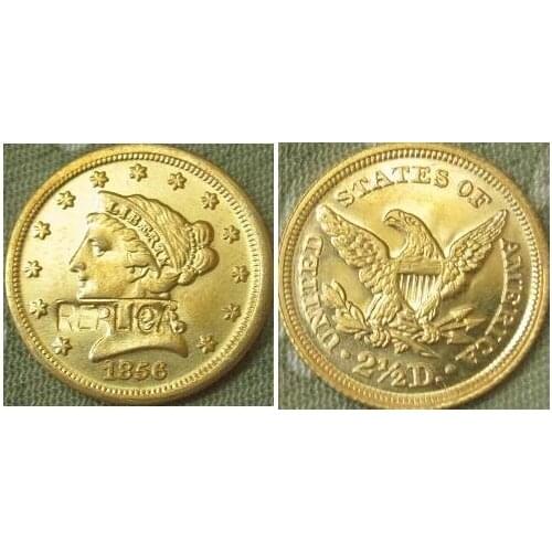 2.5 Liberty Gold 1856 copy coins