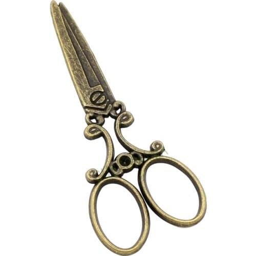 30pcs-Antique Bronze Large Scissors Charm Pendant 60x25mm