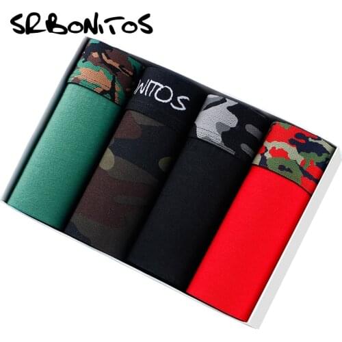 4pcs Sexy Boxer Men Underwear Male Boxershorts Men Boxer Shorts Cotton Underwear Mens Underpants Male Panties Men penis