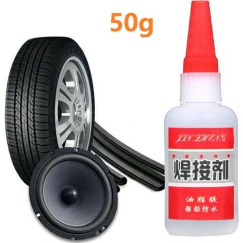 50g Mighty Tire Repair Tyre Glue Fast Repair Car Bike Patch Oily Welding Glue Tire Fitting Tool Repair Tools Glue Caulk 2021 NEW