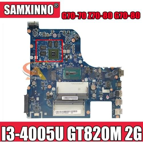 Akemy AILG1 NM-A331 Motherboard For Lenovo G70-70 Z70-80 G70-80 Laptop Motherboard CPU I3 4005U GT820M 2G 100% Test Work
