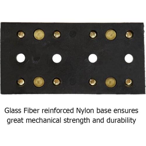 Car Boat 4 Gang Dual Terminal Block Positive And Negative Buss Bar 32V 60A