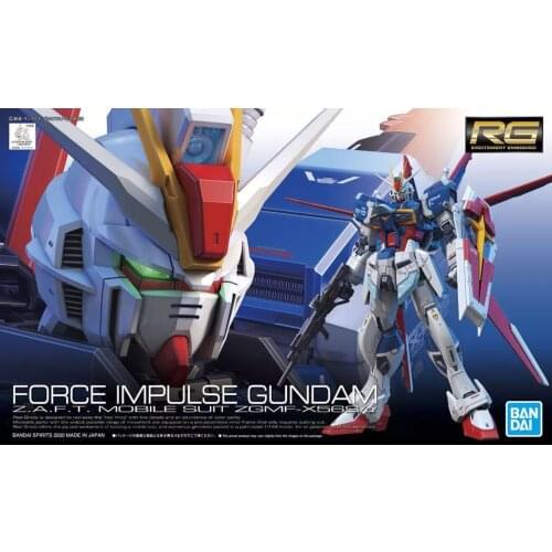 BANDAI GUNDAM RG 33 1/144 FORCE IMPULSE Gundam model kids assembled Robot Anime action figure toys