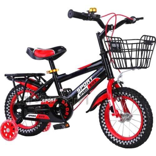 Childrens Bicycle Baby Stroller Bicycle 12inch 14inch 16inch Bike Ride on Toys for Children Four Wheels Bicycle 3-8 Years Old
