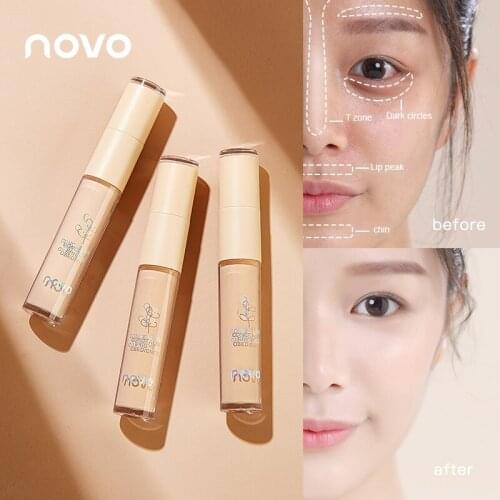 Double-head Liquid Concealer Cream Concealer Waterproof Long Lasting Face Cover Spots Acne Smooth Moisturizing Makeup TSLM1