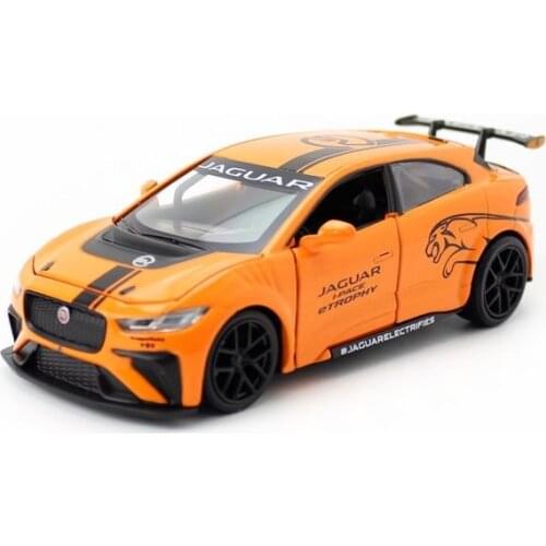 RMZ City Diecast Metal Model 1:32 Scale Jaguar I-Pace Sound & Light Pull Back Toy Car Educational Collection Gift For Kid