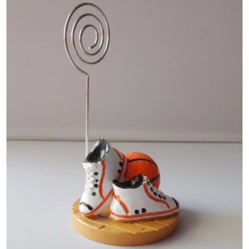 Fashionable Basketball Resin Place Card Holder Sports Themed Wedding Party Favors Party Table Decor LX4797