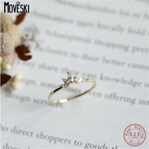Кольца с фианитами для женщин Moveski China At AliExpress