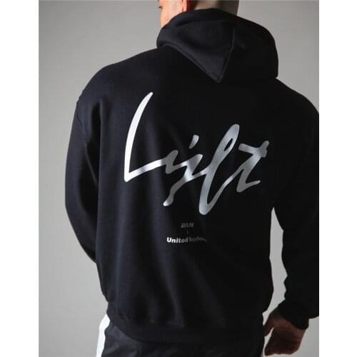 JAPAN Autumn Winter Mens Hoodies Outdoor Fitness Casual Jacket Warm Hooded Sweatshirt Print Jogging Sweatshirt Male Pullover